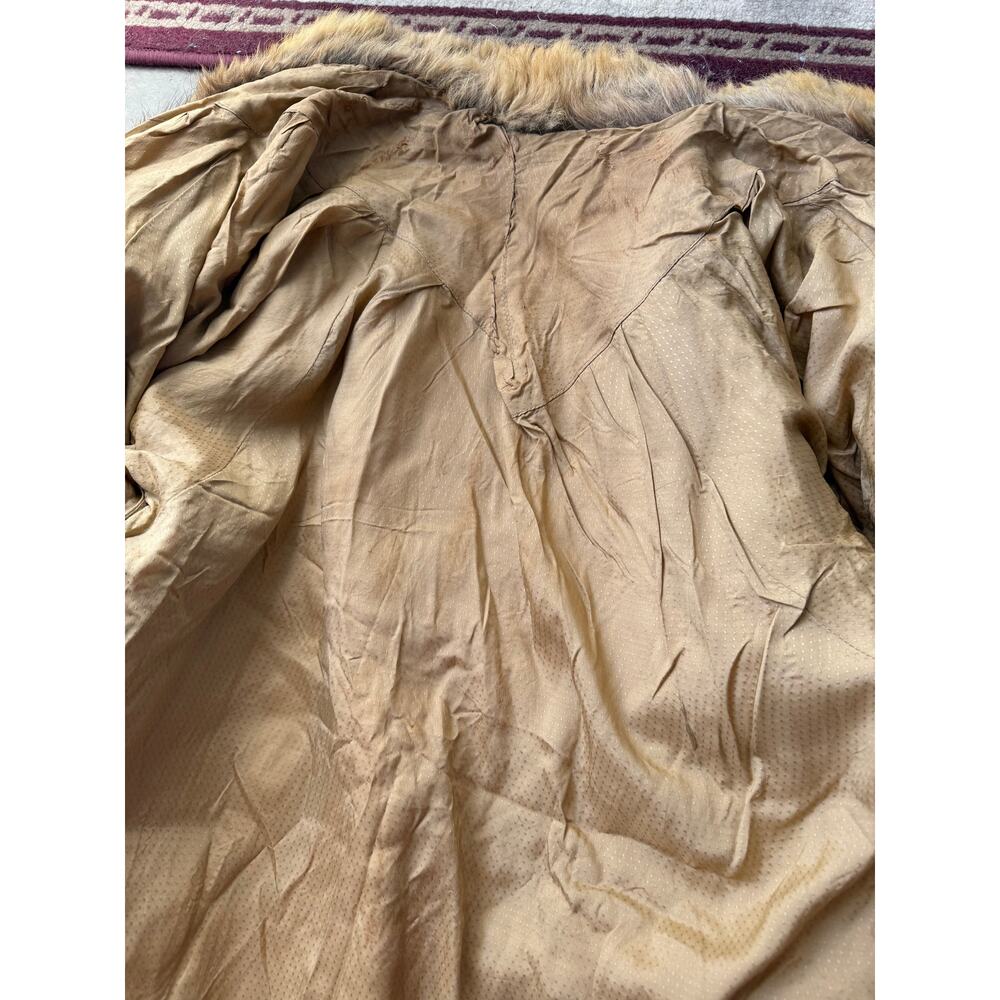 Vintage Spanish Tan Rabbit Fur Coat - Picture 12 of 12